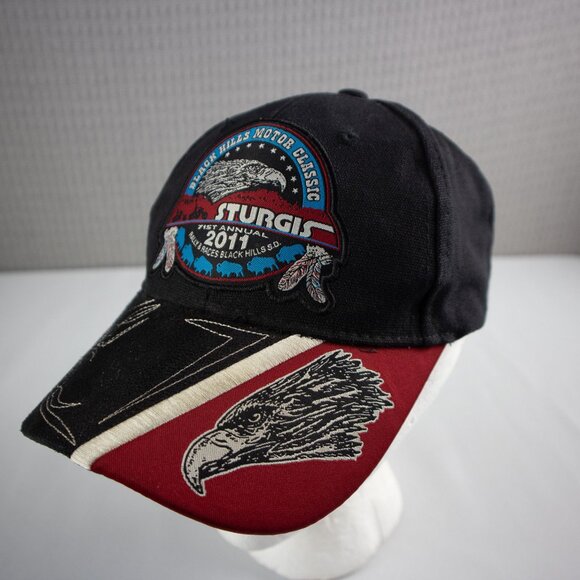 Sturgis 2011 Racing Embroidered Hat Strapback - Picture 2 of 8
